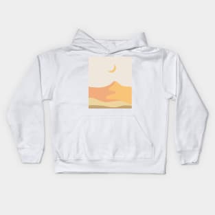 Boho minimal Landscape Kids Hoodie